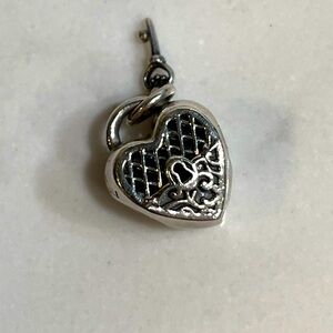 New authentic love you heart padlock Pandora charm